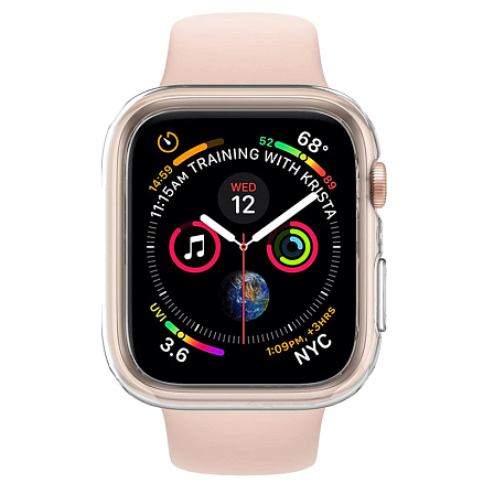 Чехол для Apple Watch 40 и 41 мм гелевый Spigen Liquid Crystal прозрачный