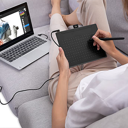 Графический планшет Huion Inspiroy RTS-300 черный