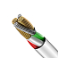 Кабель USB - Lightning для зарядки iPhone 1,2 м 2А с дисплеем Baseus Big Eye Digital белый