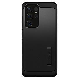 Чехол для Samsung Galaxy S21 Ultra гибридный для экстремальной защиты Spigen Tough Armor черный