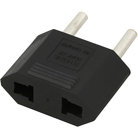 Переходник для европейской розетки Rexant 11-1042 черный