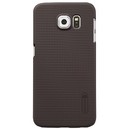 Чехол для Samsung Galaxy S6 пластиковый тонкий Nillkin Super Frosted коричневый
