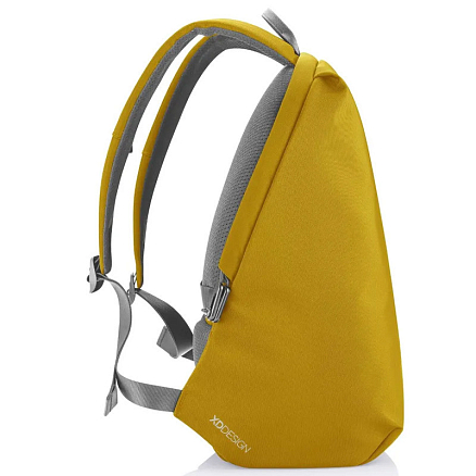 Рюкзак XD Design Bobby Soft с отделением для ноутбука до 15,6 дюйма и USB портом антивор желтый