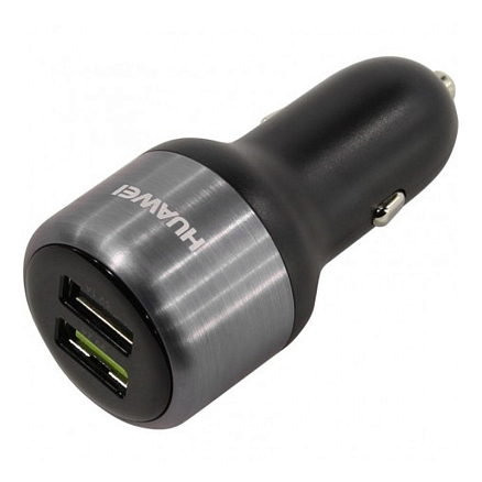 Зарядное устройство автомобильное с двумя USB входами 2А 23W и Type-C кабелем Huawei AP31 (быстрая зарядка) черное
