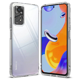 Чехол для Xiaomi Redmi Note 11, 11S гибридный Ringke Fusion прозрачный