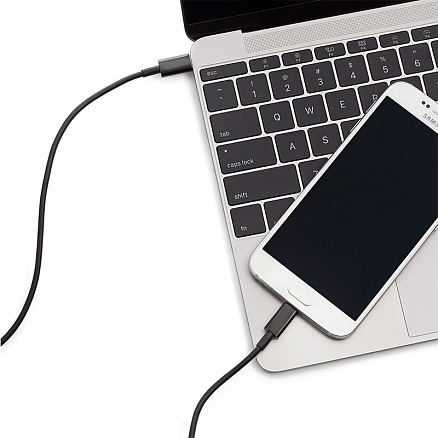 Кабель Type-C - MicroUSB 1 м черный