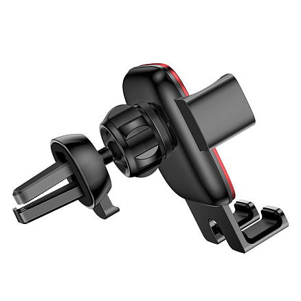 Держатель автомобильный в решетку обдува с гравитационным зажимом Baseus Cube красный