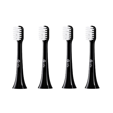 Сменные насадки для электрической зубной щетки Infly Electric Toothbrush T03S, T03B, PT02 черные 4 шт.