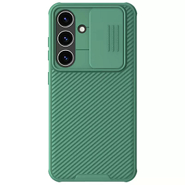 Чехол для Samsung Galaxy S24 гибридный Nillkin CamShield Pro зеленый
