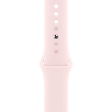 Умные часы Apple Watch 9 41 мм с силиконовым ремешком M/L алюминиевые розовые