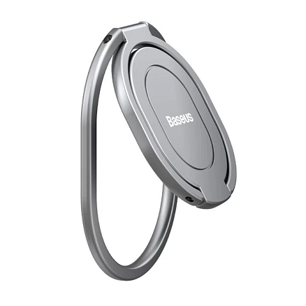 Держатель для телефона на палец Baseus Rails серебристый