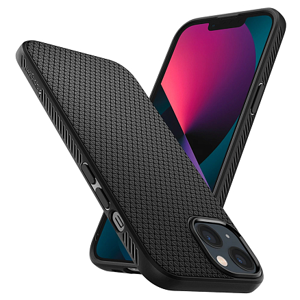 Чехол для iPhone 13 mini гелевый Spigen SGP Liquid Air матовый черный