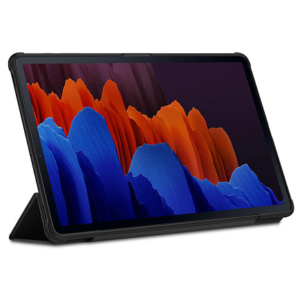 Чехол для Samsung Galaxy Tab S7 Plus 12.4 T970, T976, S8 Plus 12.4 гелевый Spigen Rugged Armor Pro черный
