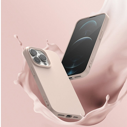 Чехол для iPhone 13 Pro Max гелевый ультратонкий Ringke Air S розовый