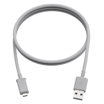 Кабель USB - MicroUSB для зарядки длина 1 м Ritmix RCC-110 (быстрая зарядка QC 3.0) белый