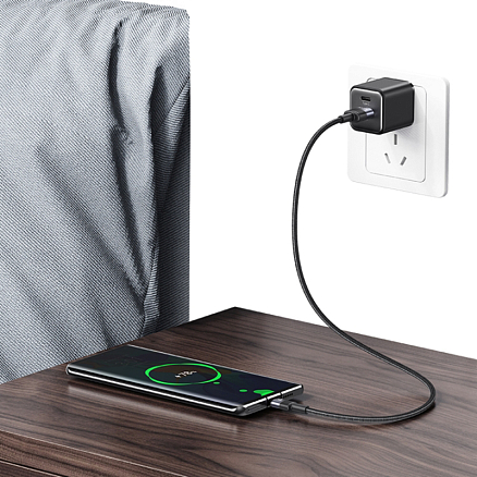 Кабель Type-C - USB для зарядки 1,2 м 3А 18W плетеный Usams SY SJ718 (быстрая зарядка) черный