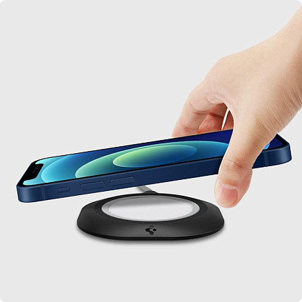 Подставка для зарядки MagSafe Spigen MagFit Pad черная