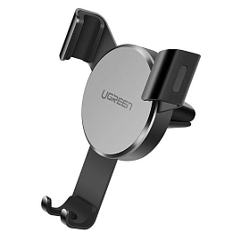 Держатель автомобильный в решетку обдува с гравитационным зажимом Ugreen LP130 черный
