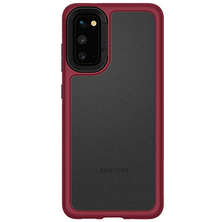 Чехол для Samsung Galaxy S20 гибридный Spigen Сyrill Color Brick бордовый