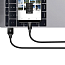 Кабель USB - MicroUSB для зарядки 1 м 2A плетеный Baseus Yiven черный