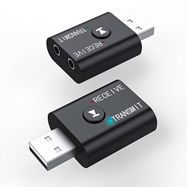 Bluetooth аудио адаптер (ресивер + трансмиттер) 3,5 мм в USB порт Comfast CF-M33 V5.0