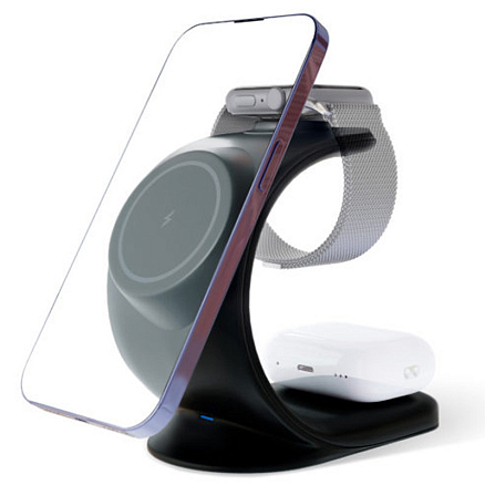 Беспроводное зарядное VLP Powerstand 3 in 1 (черный)