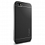 Чехол для iPhone 5, 5S, SE гибридный Spigen SGP Neo Hybrid черно-серебристый