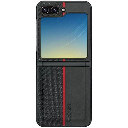Чехол для Samsung Galaxy Z Flip 5 гибридный Santa Barbara Polo & Racquet Club Hazel черный