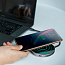 Беспроводная зарядка для телефона с USB хабом на 4 порта Baseus Circular Mirror (быстрая зарядка) c Type-C кабелем черная