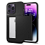 Чехол для iPhone 14 Pro гибридный со слотом для карты Spigen Slim Armor CS черный