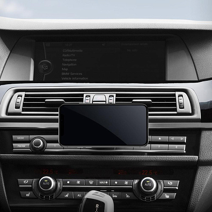 Держатель автомобильный в слот CD магнитный Spigen SGP Kuel QS24 черный