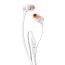 Наушники JBL Tune 110 вакуумные с микрофоном и плоским проводом белые