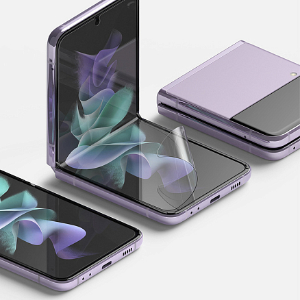 Пленка защитная Samsung Galaxy Z Flip 3 на весь экран Ringke ID прозрачная 2 шт.