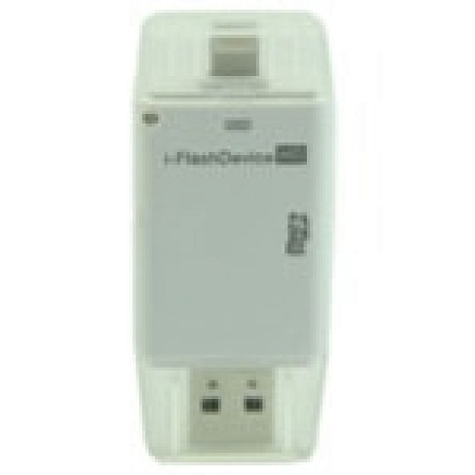 Адаптер Apple Lightning - USB с microSD картридером для iPhone, iPod, iPad i-Flash HD