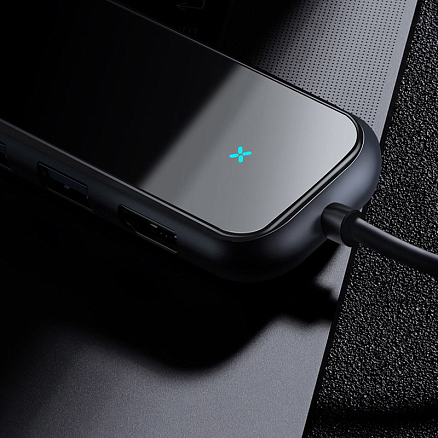 Хаб (разветвитель) Type-C - 3 х USB 3.0, HDMI 4K, Ethernet, Type-C PD Baseus Multi-functional серый