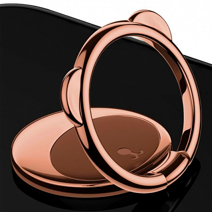 Держатель для телефона на палец Baseus Bear коричневый