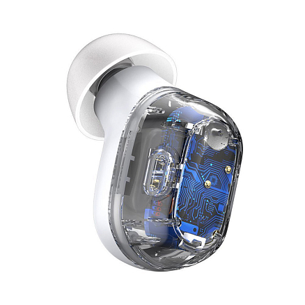 Наушники TWS беспроводные Bluetooth Baseus Encok WM01 V5.3 вакуумные с микрофоном белые