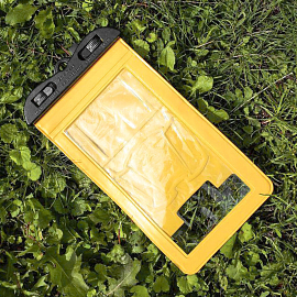 Водонепроницаемый чехол для телефона до 5,8 дюйма наручный Nova-N2 желтый