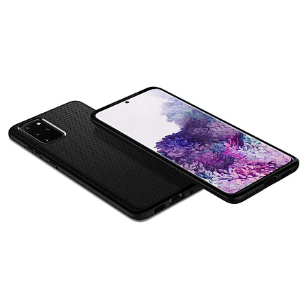 Чехол для Samsung Galaxy S20+ гелевый Spigen SGP Liquid Air матовый черный