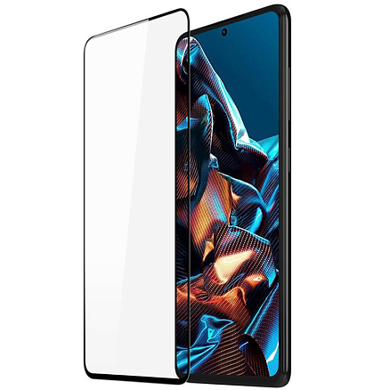 Защитное стекло для Xiaomi Redmi Note 12 Pro, Poco X5 Pro 5G на весь экран противоударное Dux Ducis 9D черное