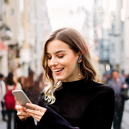 Наушники TWS беспроводные Ugreen WS111 HiTune T1 вакуумные с микрофоном черные