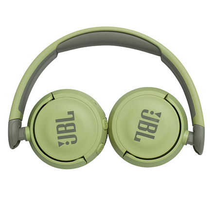 Наушники беспроводные Bluetooth для детей JBL JR310BT накладные складные зеленые