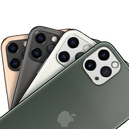 Защитная крышка на камеру iPhone 11 Pro Ringke Camera Styling серебристая
