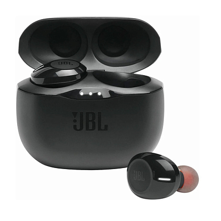 Наушники TWS беспроводные JBL Tune 125 вакуумные с микрофоном черные