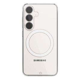 Чехол для Samsung Galaxy S25 силиконовый VLP Puro MagSafe прозрачный