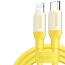 Кабель Type-C - Lightning для зарядки 1 м 3А MFi Ugreen US387 (быстрая зарядка PD) желтый