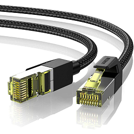 Сетевой кабель (патч-корд) RJ45 Cat.7 UTP длина 2 м плетеный Ugreen NW150 черный