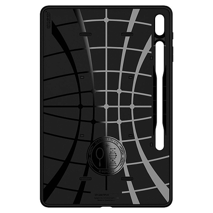 Чехол для Samsung Galaxy Tab S7 Plus 12.4 T970, T976, S8 Plus 12.4 гибридный для экстремальной защиты Spigen Tough Armor Tech черный