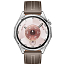 Умные часы Huawei Watch GT 6 46 мм с серым кожаным ремешком серебристые