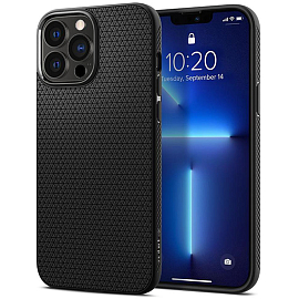 Чехол для iPhone 14 Pro гелевый Spigen Liquid Air матовый черный